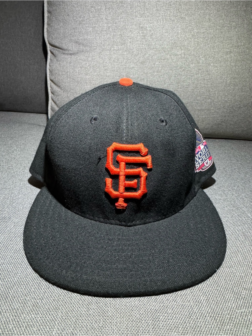 SF Giants World Series 2012 Baseball Cap - Black with Orange Logo